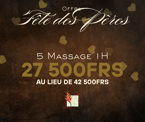 Forfait 5 massages 1H