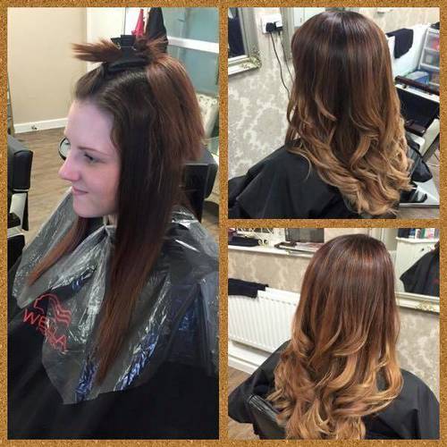 Before and after a beautiful Hollywood Blend  x