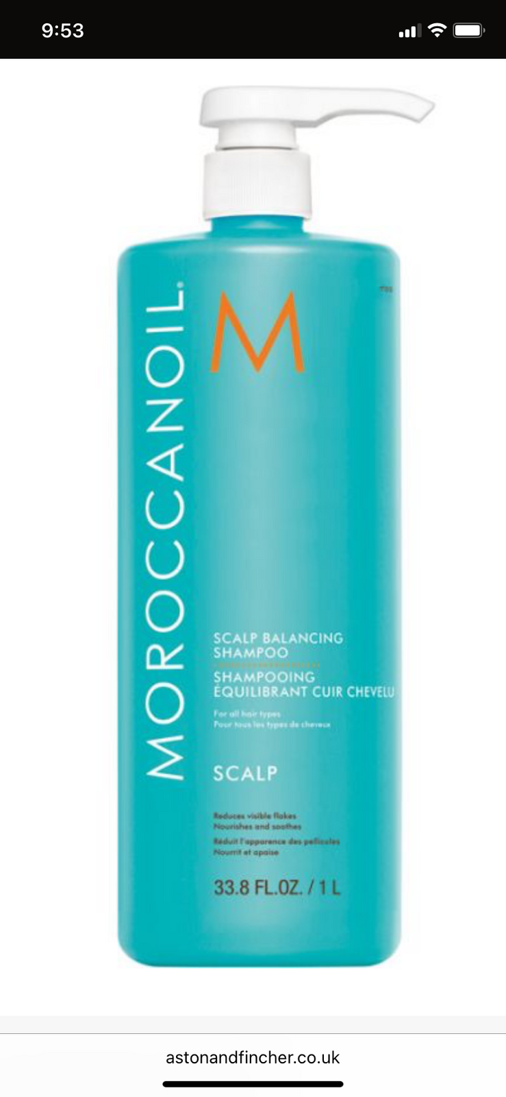 Moroccanoil scalp therapy shampoo
