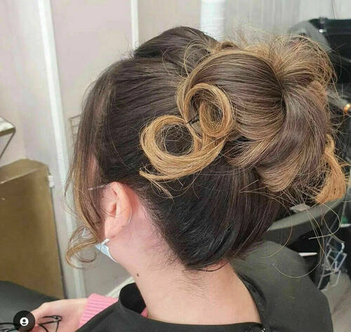 Hair up