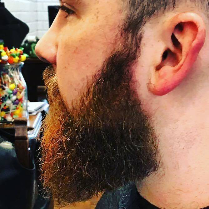 Strong bearding by Michael. For all your manly beard needs, come see him. You will leave taking all the #beardgains with you 🧔🧔🧔