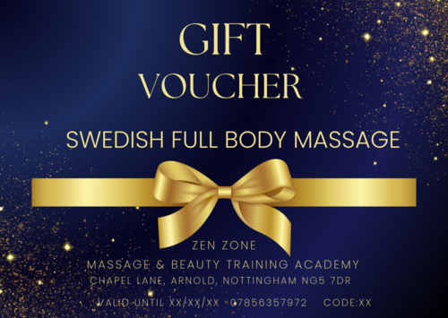 Gift Voucher - Swedish Full Body Massage 