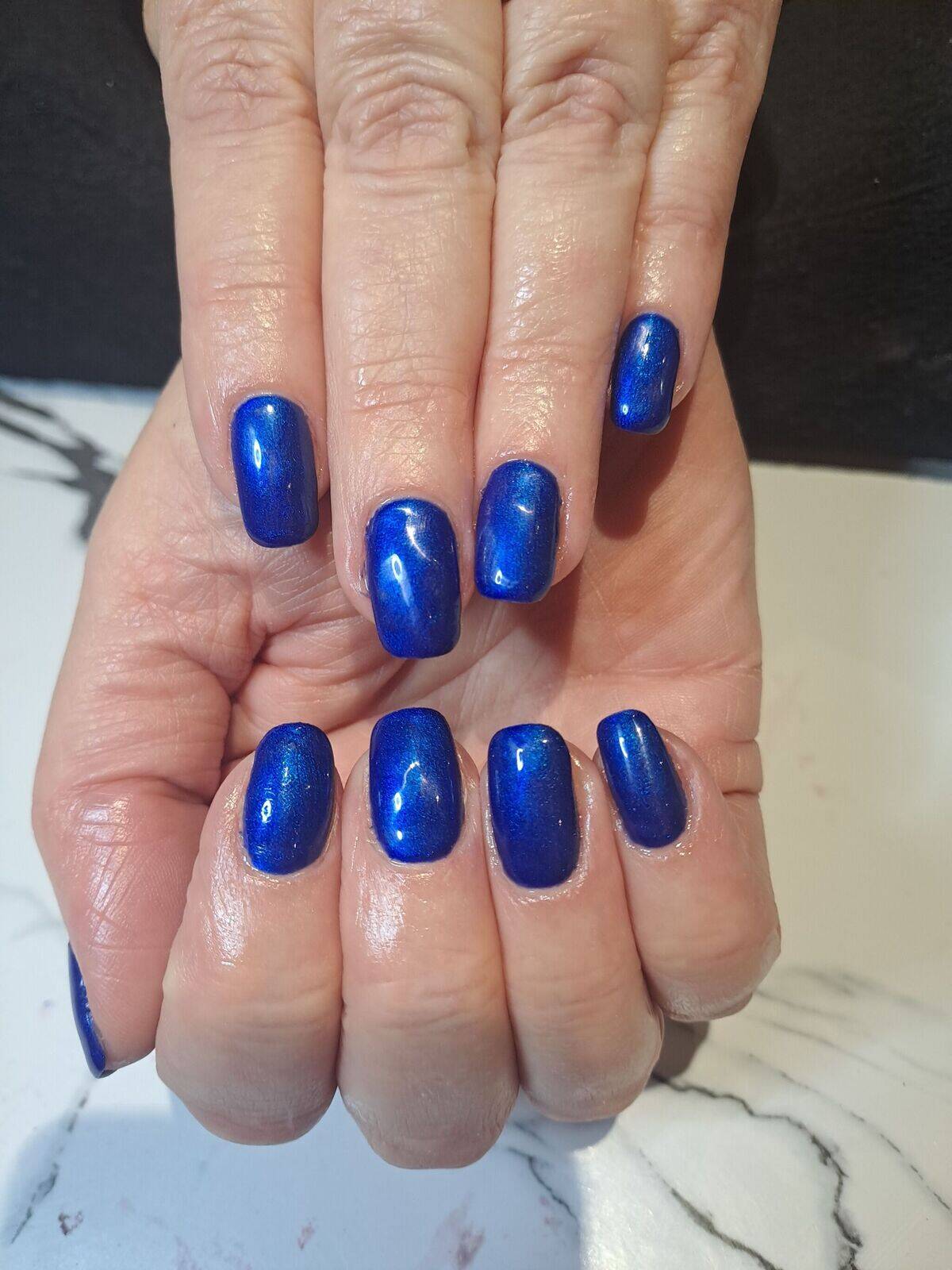 Electric blue shimmer