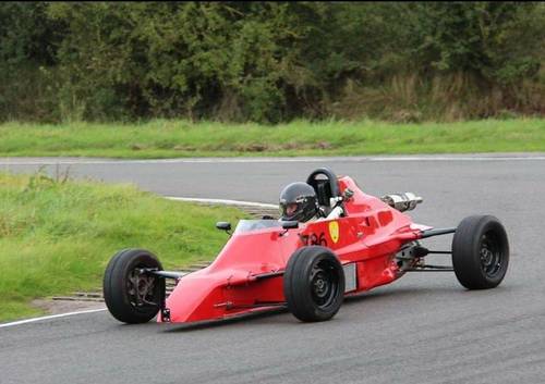 Me on my days off. 35 year old Van Diemen single seater. I went halves with a pal.