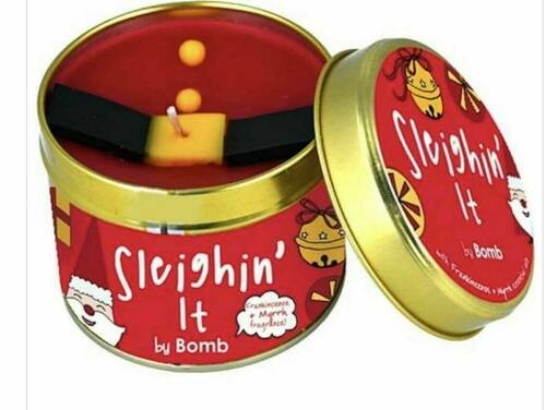 Sleighin' It Tinned Candle