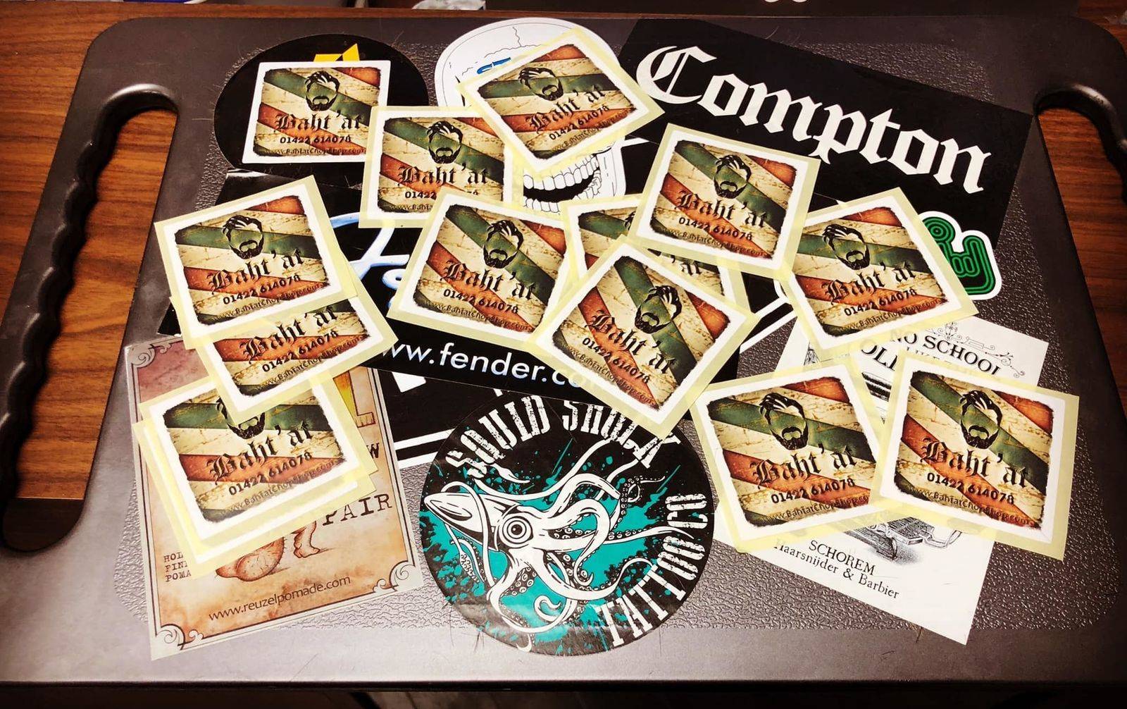 Baht ‘at stickers now in stock for you to take on your trips away!!! Come get some!!!