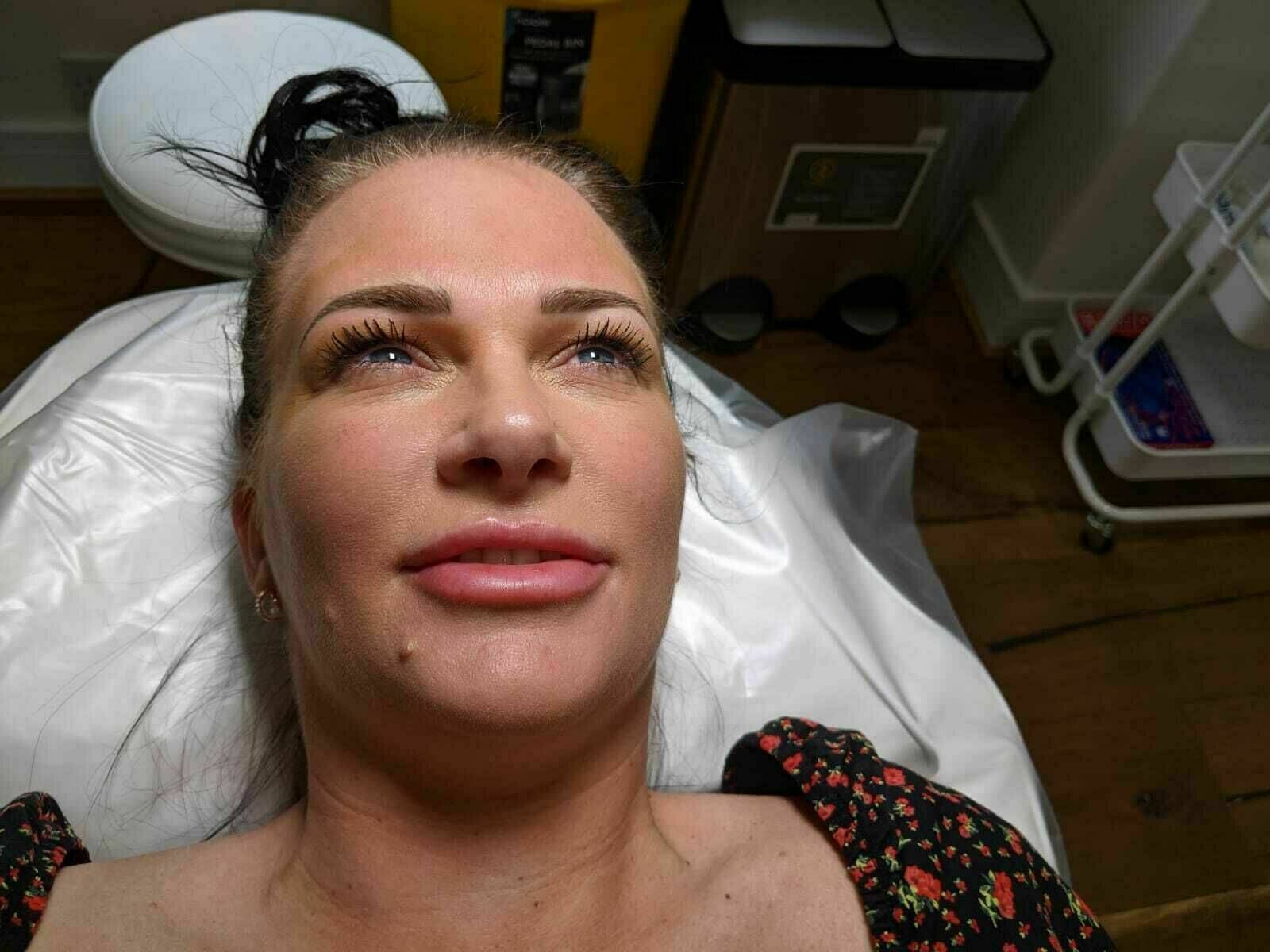 Defining brows. 