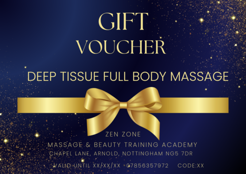 Gift Voucher - Deep Tissue Full Body Massage 