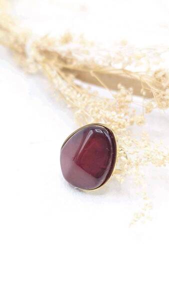 Bague Ysia Bordeaux