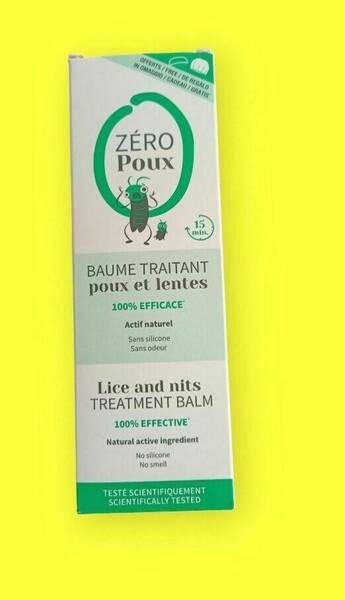 Baume traitant poux et lentes 