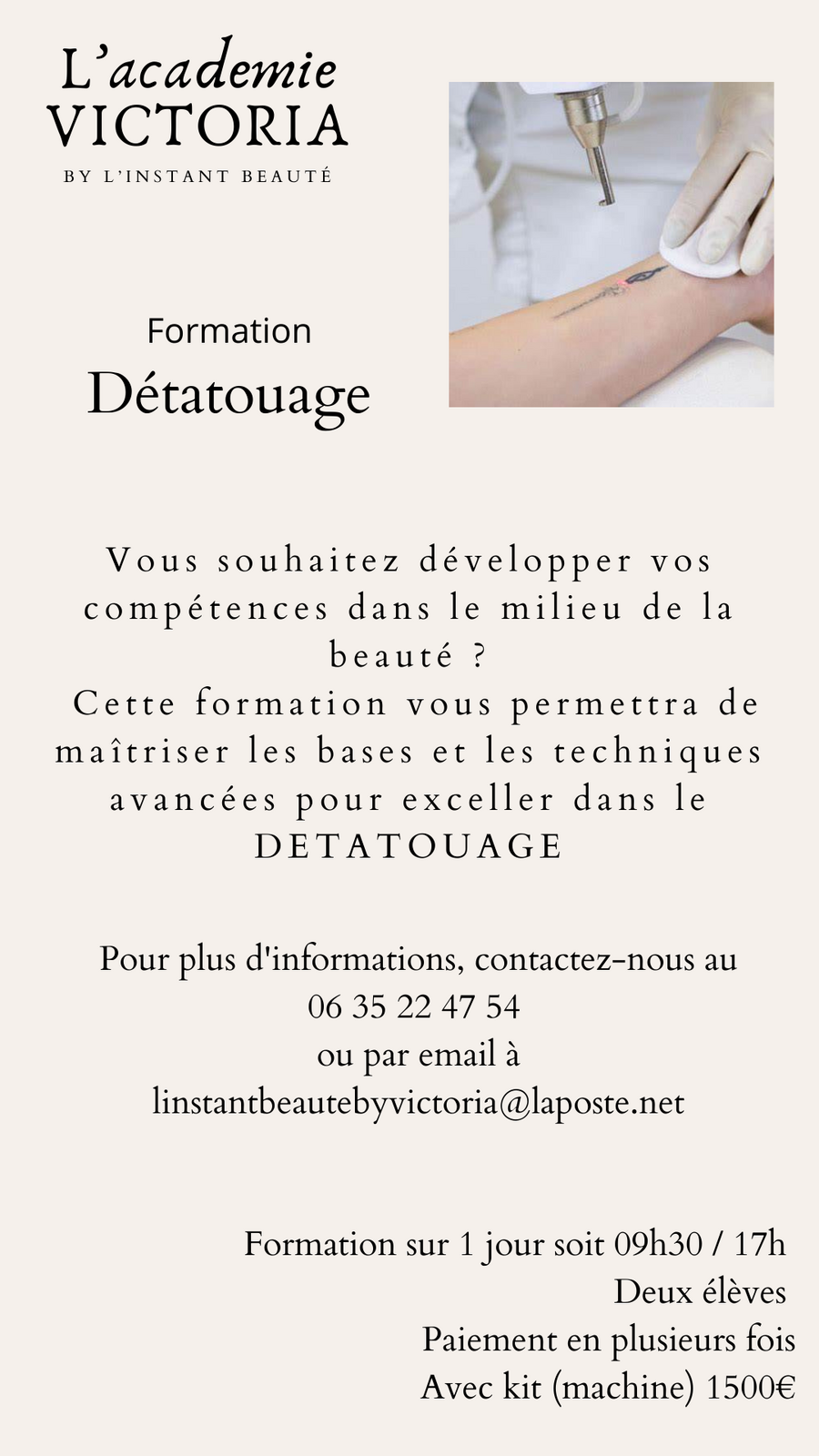 Formation détatouage