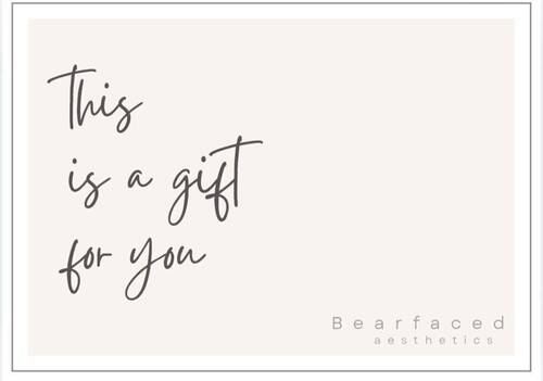 Bearfaced gift voucher