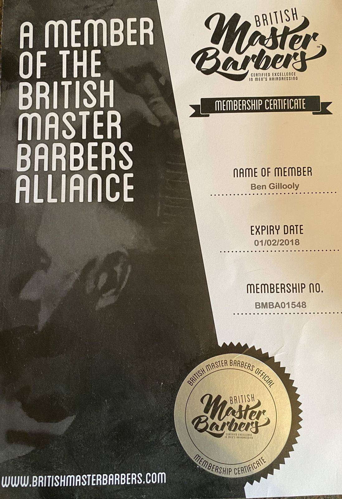 Master barber membership 