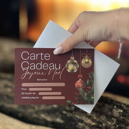 Carte cadeau de Noël