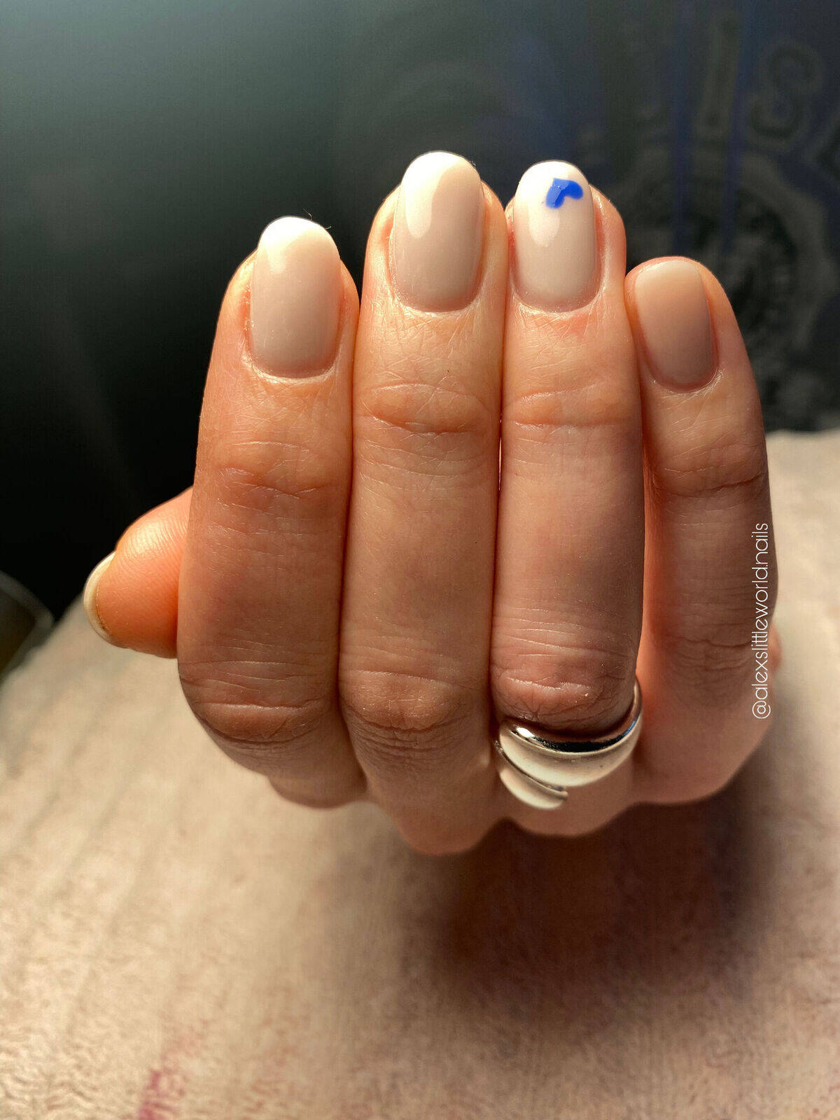 Gainage sur Ongles Naturels & Coeurs