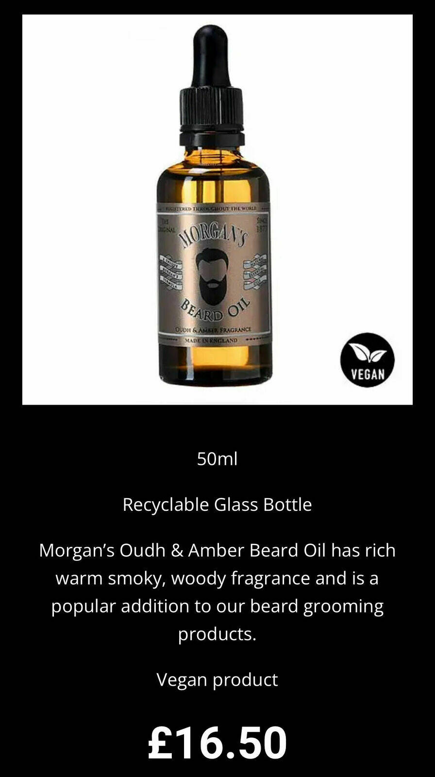 Oudh and Amber beard oi