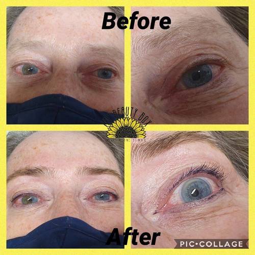 An Eyelash tint, Eyebrow tint and Eyebrow Shape performed on a client at The Beauty Box, Duston, Northampton. You can book this treatment as a Eyebrow Shape, Tint and Lash Tint Combo