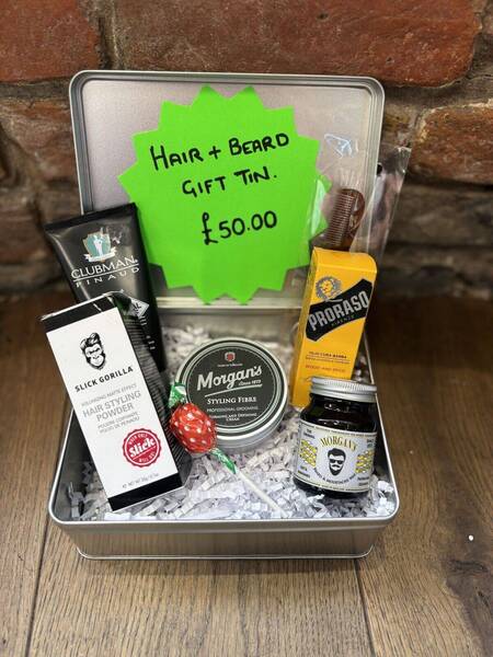 Hair and beard gift tin