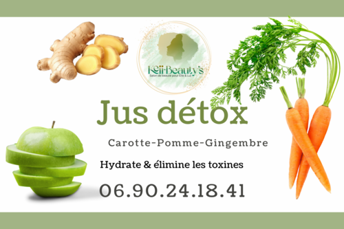 Jus detox: Carotte • Pomme • Gingembre 1,5L