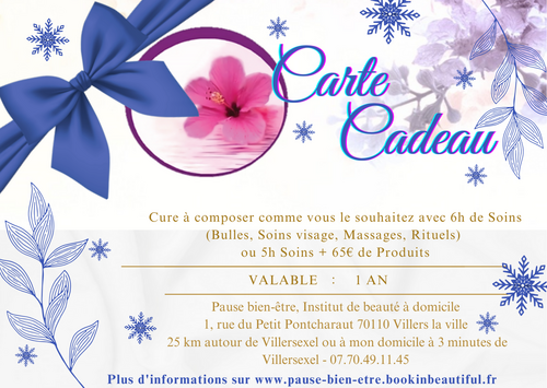 ✨ CHÈQUE CADEAU Cure bien-être 🎁 