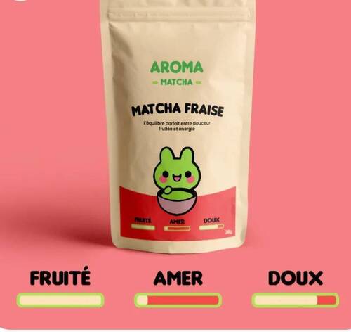 AROMA MATCHA - MATCHA Premium  Fraise - 30g