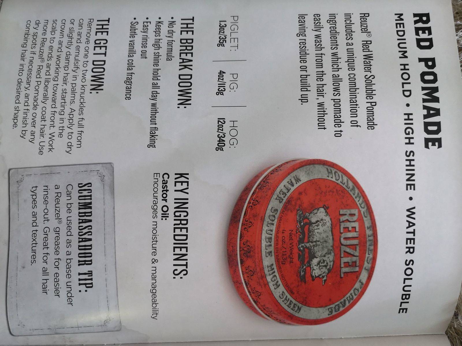 Red High Sheen Piglet 35g