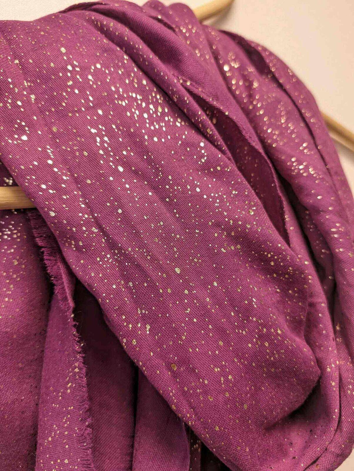 Foulard Paillettes Violine