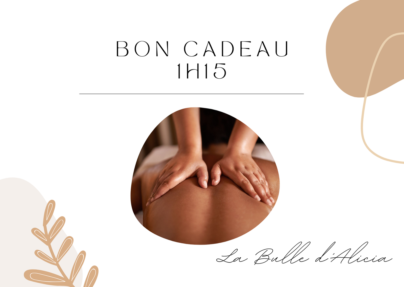 Bon cadeau - 1h15 - Massage sportif