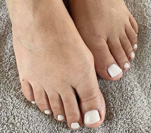 Pose de semi permanent pieds 