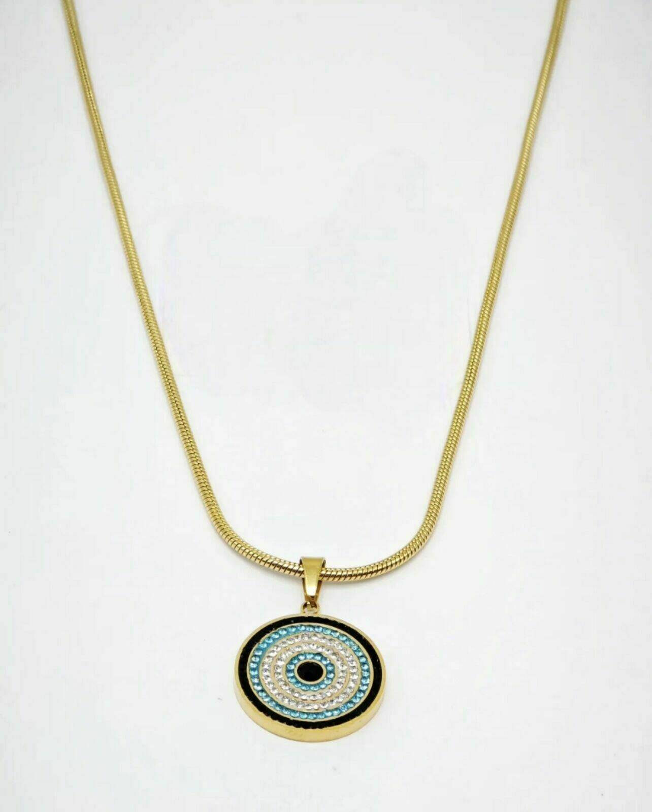 Collier oeil Grec brillant 
