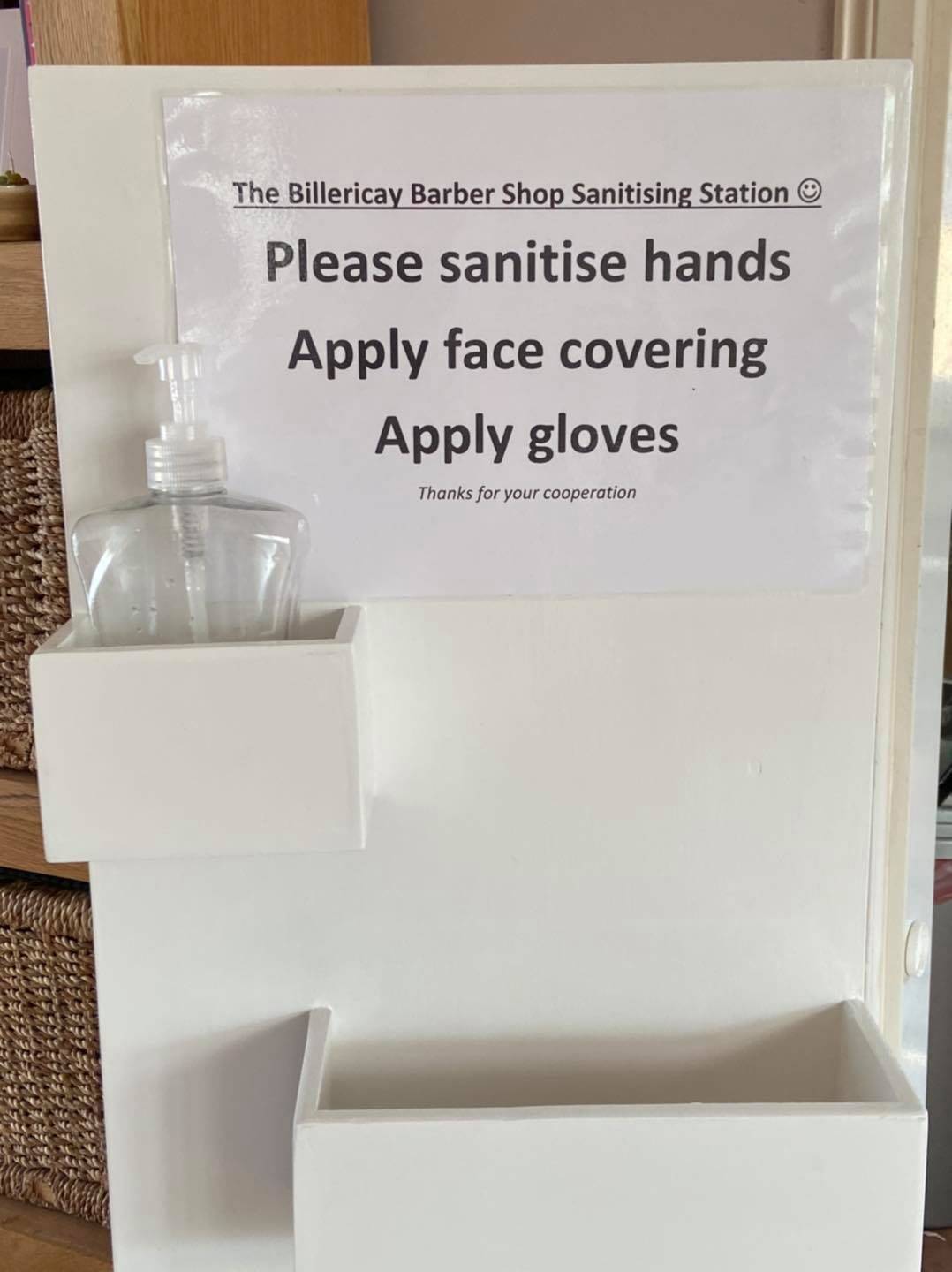 Don’t forget to sanitiser your hands. Wear a face mask and gloves. When you come for your next haircut. Keep safe 
Gazdabarber