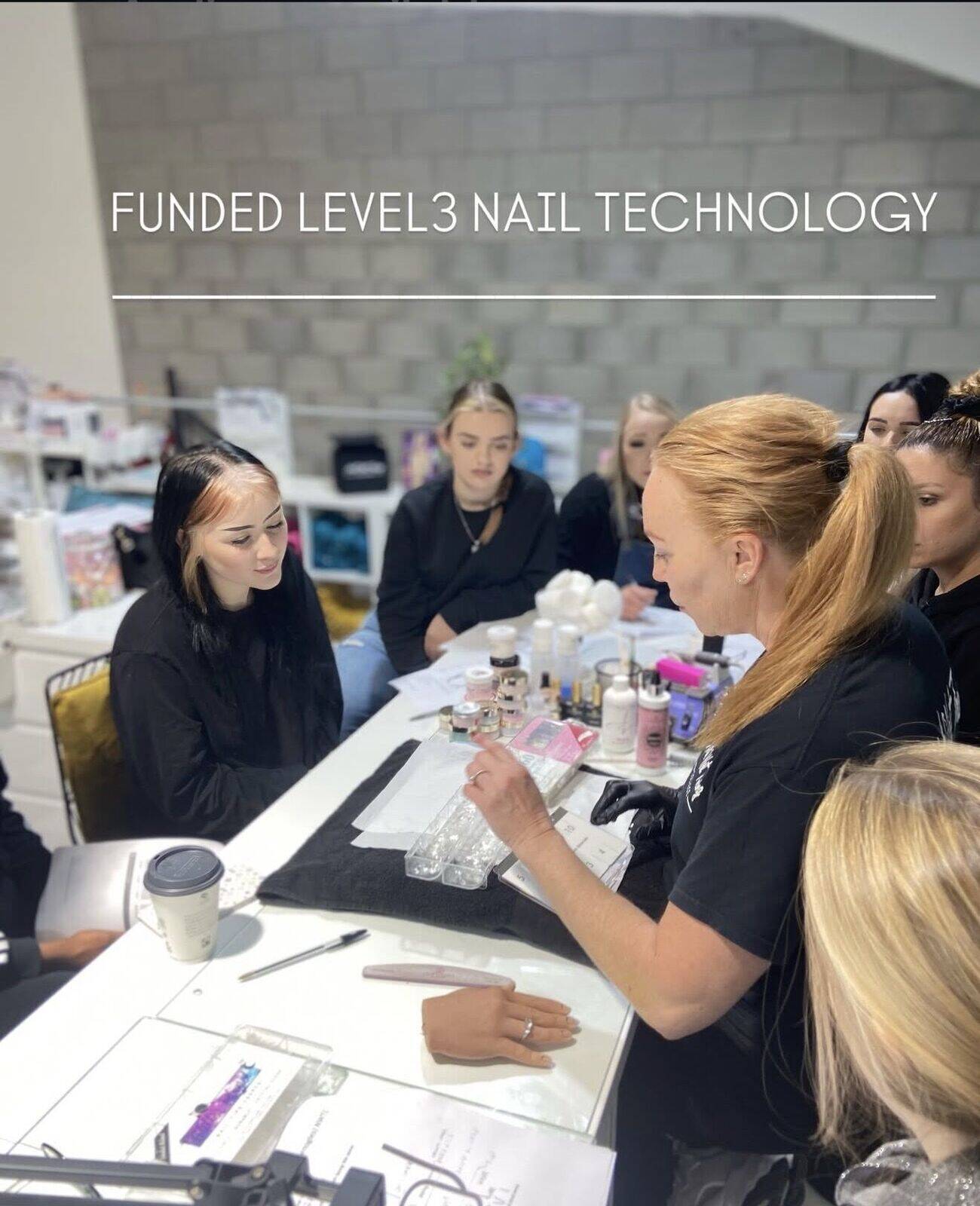 FUNDED LEVEL 3 NAIL TECHNOLOGY contact DIANE 07739835894 ENROLL FRI 20th 10-2  Cousre starts MAY 27th 