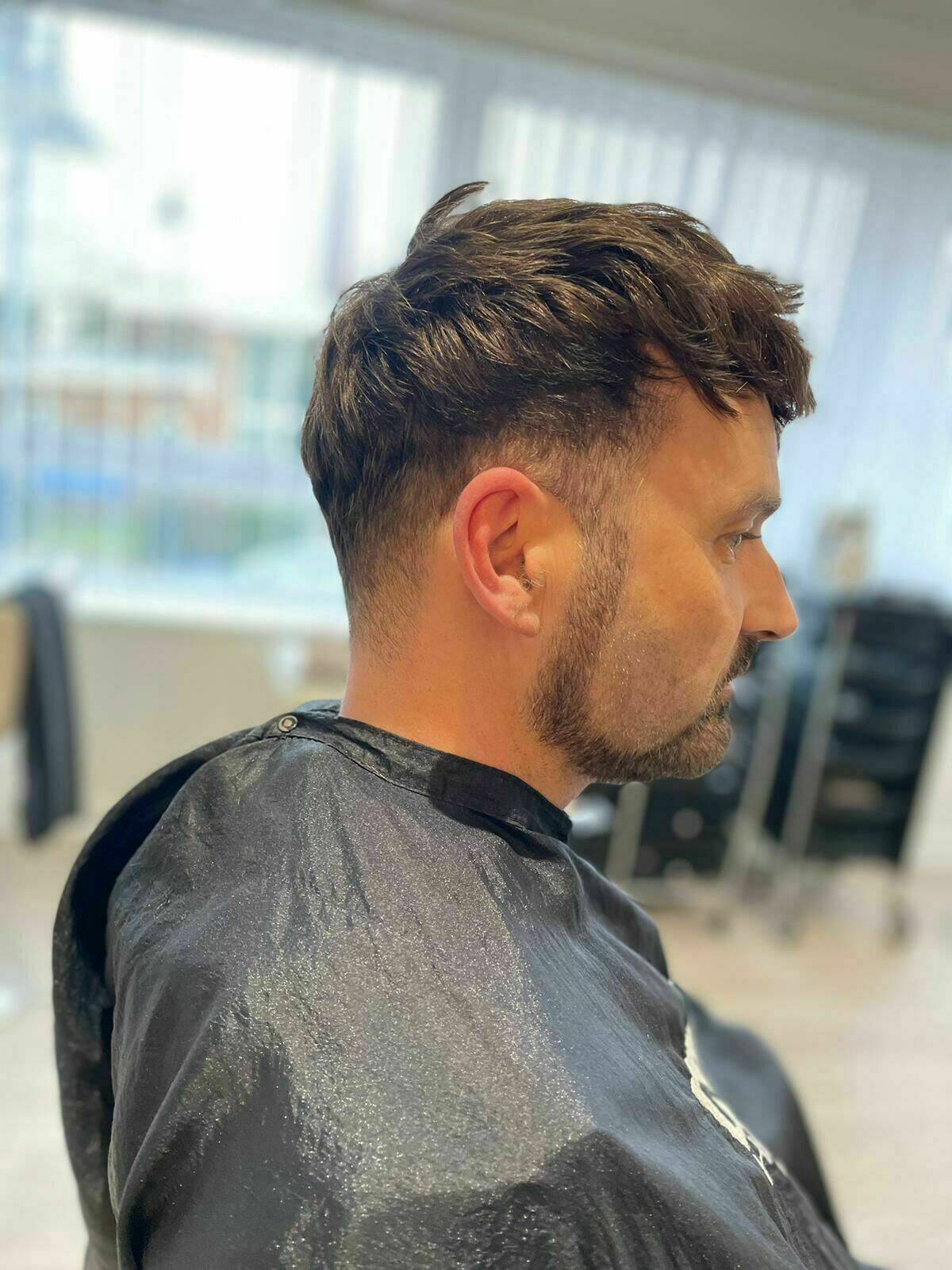 After hair system fitted 