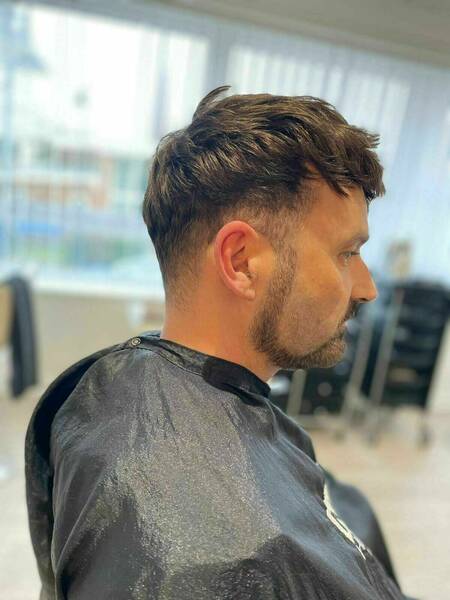 After hair system fitted 