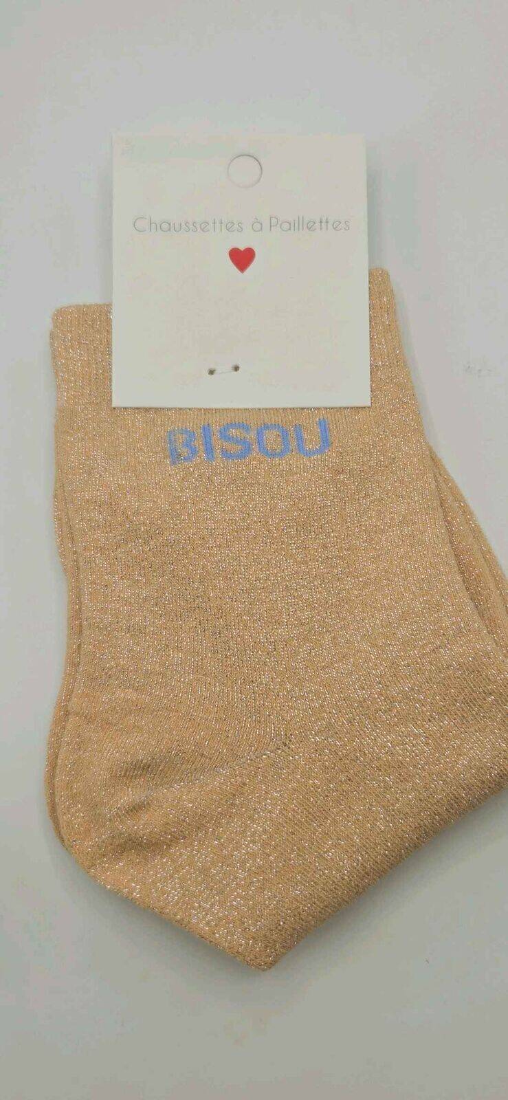 Chaussettes à Paillettes Bisou