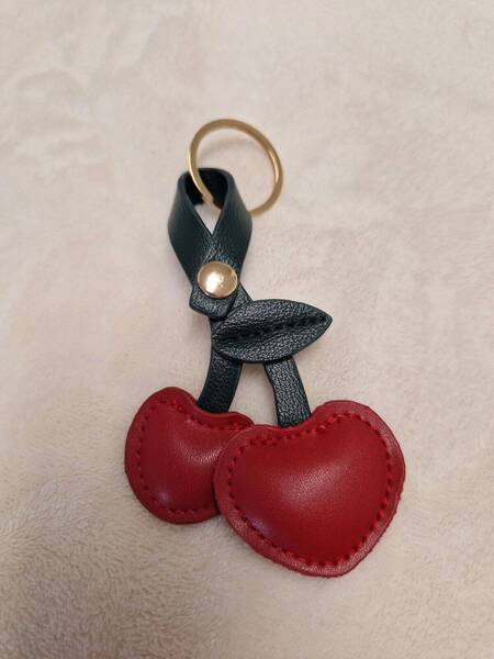 Porte clé Cerises / Bijou de sac