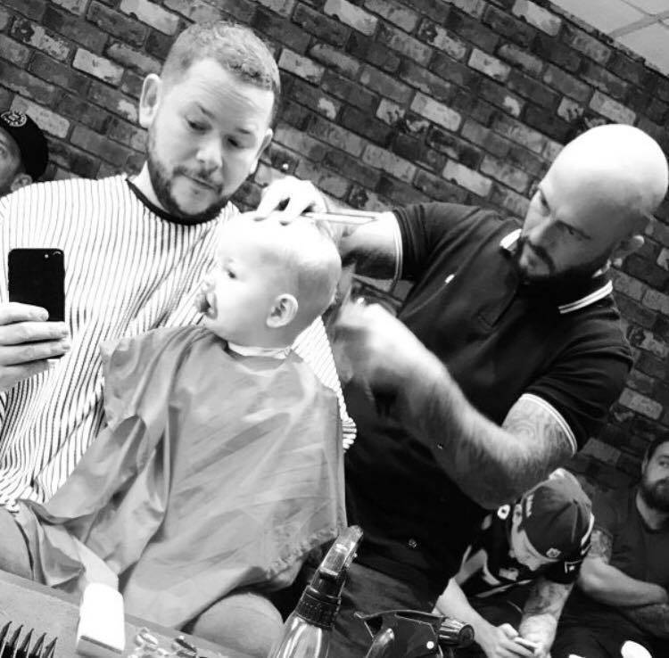Father and son cut today  Paul loves a selfie haha , apologies for the long waiting times, a 3rd chair will be in soon for fri/sat to cut waiting times down , have a good Sunday 