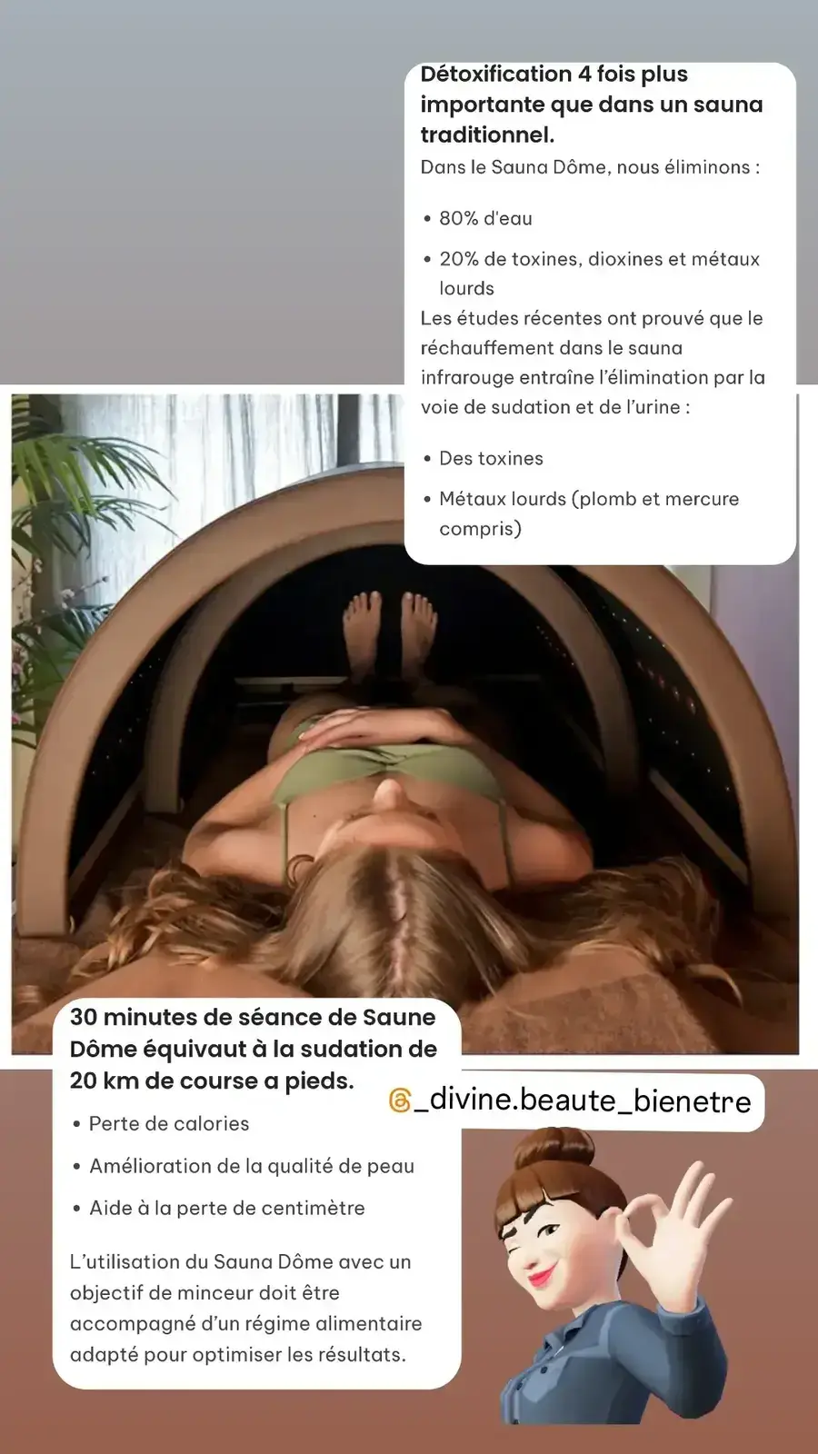 Sauna dôme 10 séances 