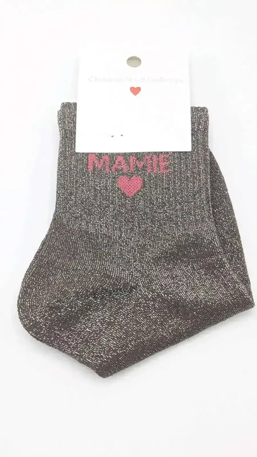 Chaussettes à Paillettes Mamie Chocolat