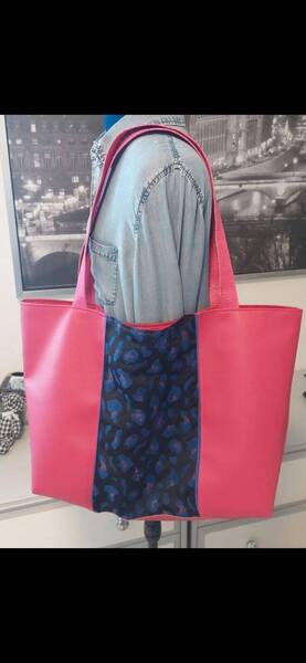 Sac Grand Format Fuchsia Léopard 