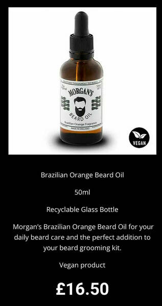 Brazilian orange beard oil