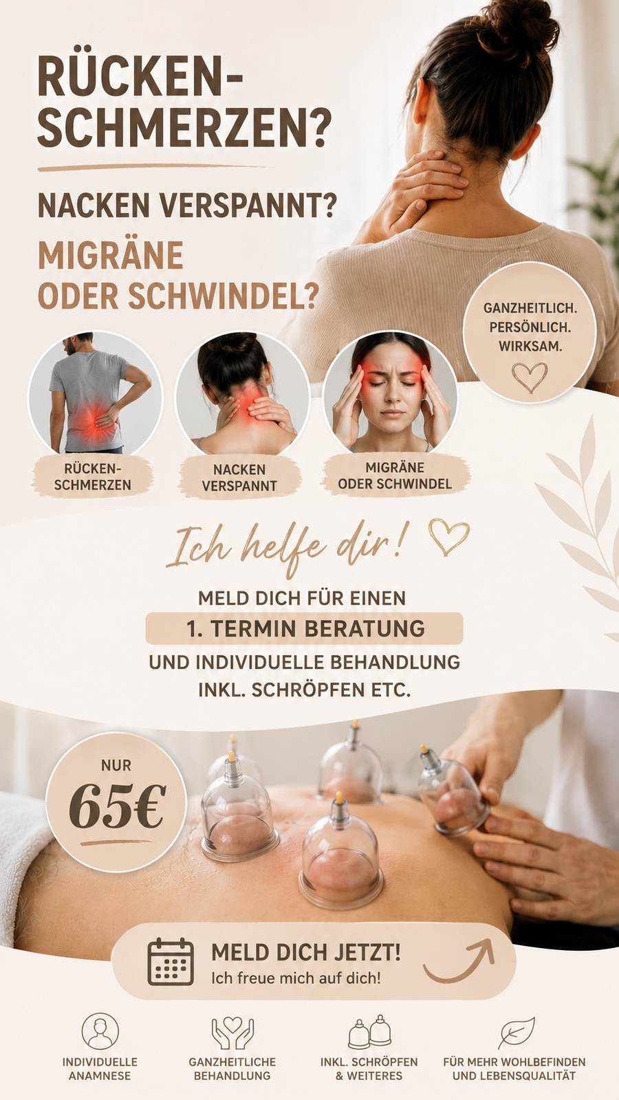 1. Termin Rücken Schmerztherapie