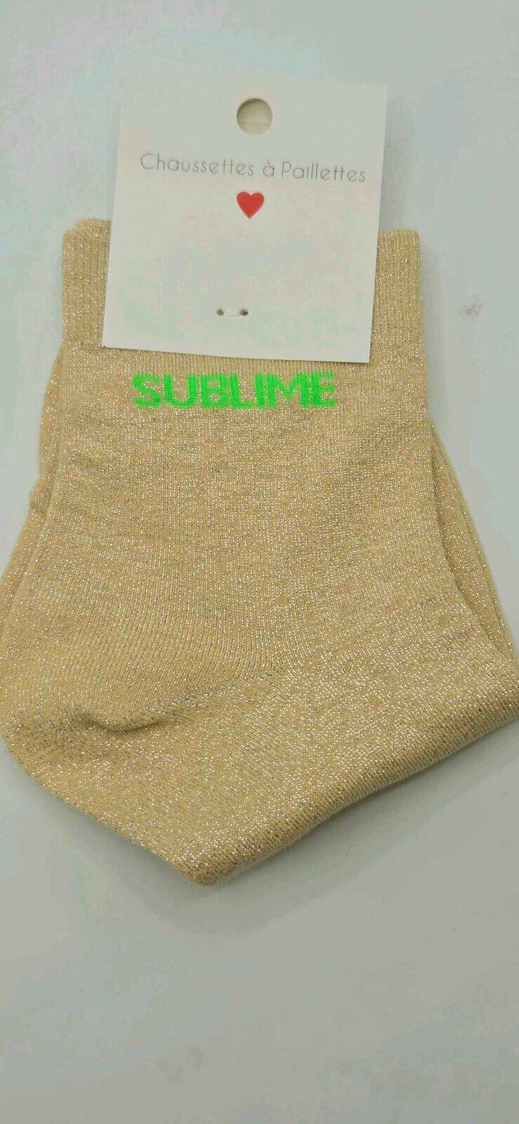 Chaussettes à Paillettes Sublime