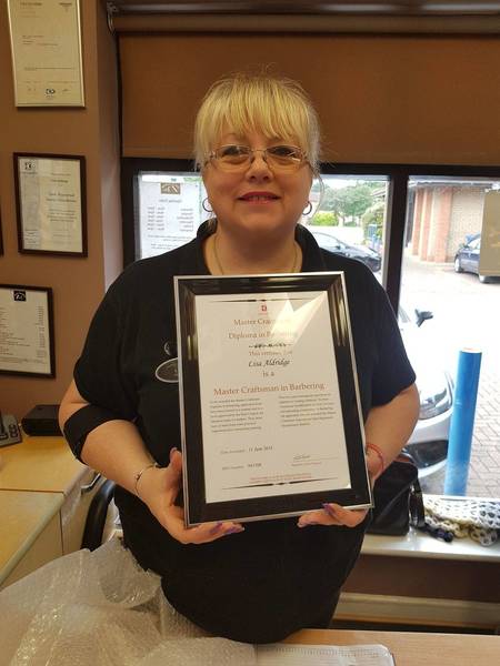 Lisa's Master Craftsman certification