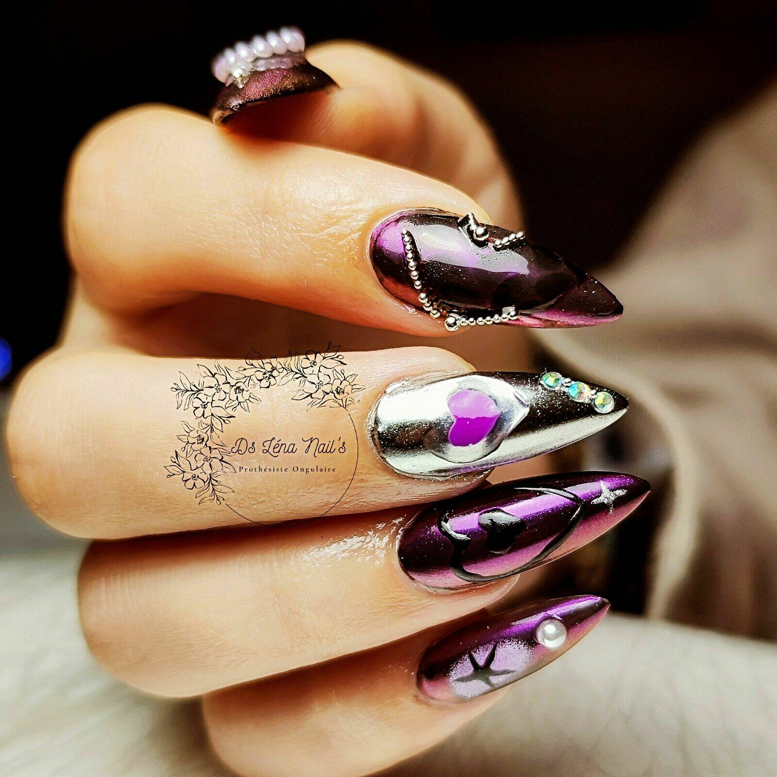 Déco 3D + Chrome + Strass