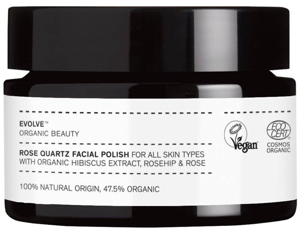 Rose quartz facial polish