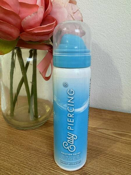 easy piercing saline solution