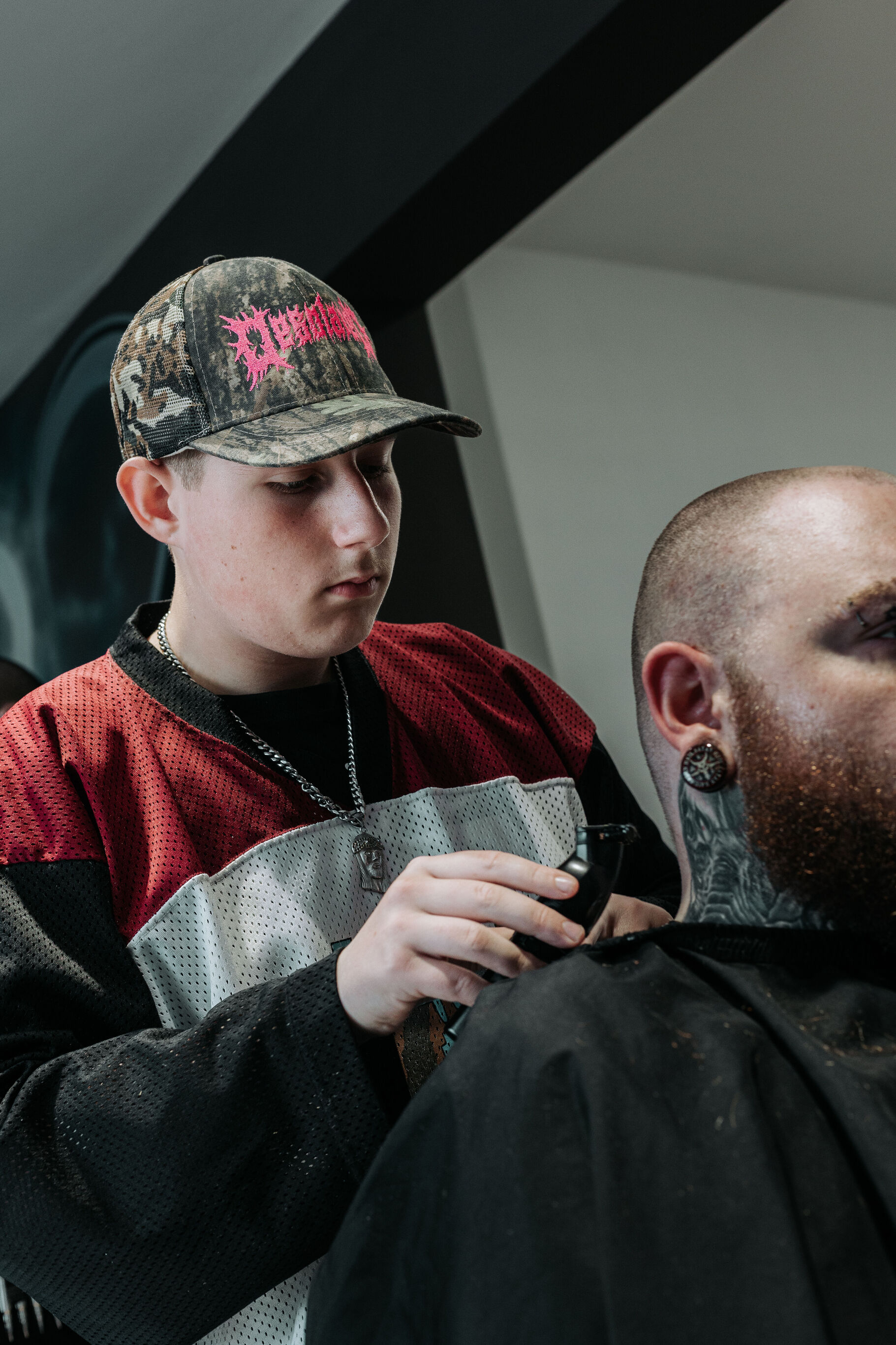 Filename: skin-fade-buxton-barber.jpg Alt text: “Skin fade haircut by KVLT Hair barbers in Buxton”