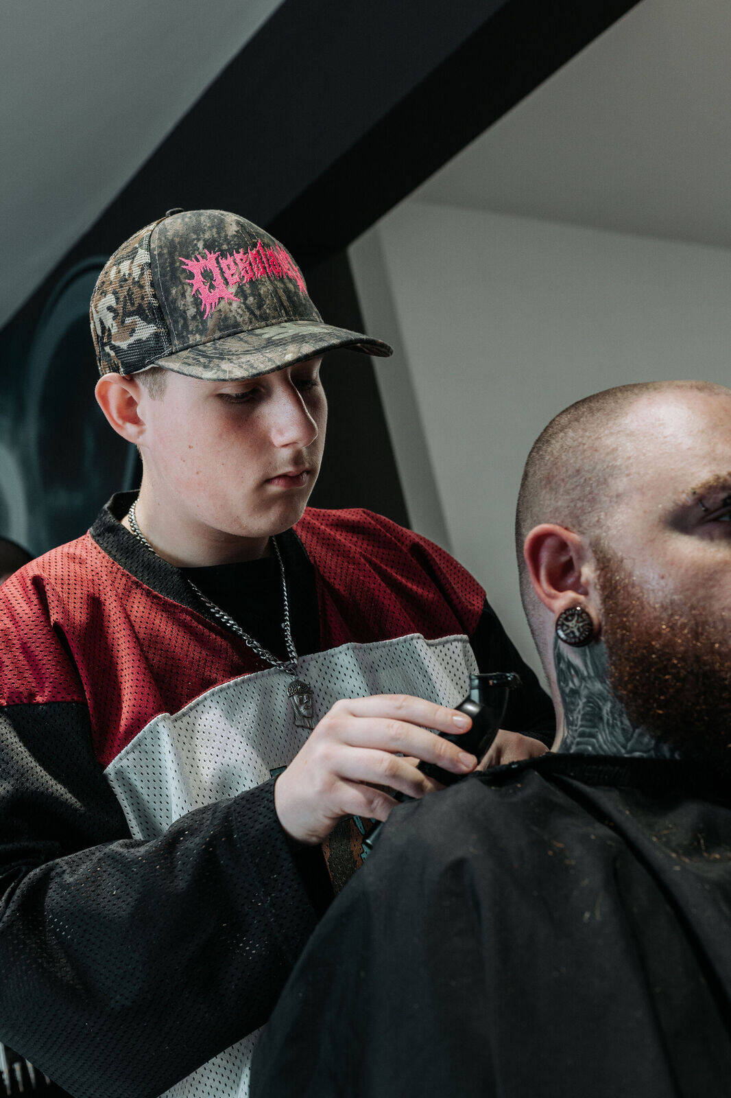 Filename: skin-fade-buxton-barber.jpg Alt text: “Skin fade haircut by KVLT Hair barbers in Buxton”