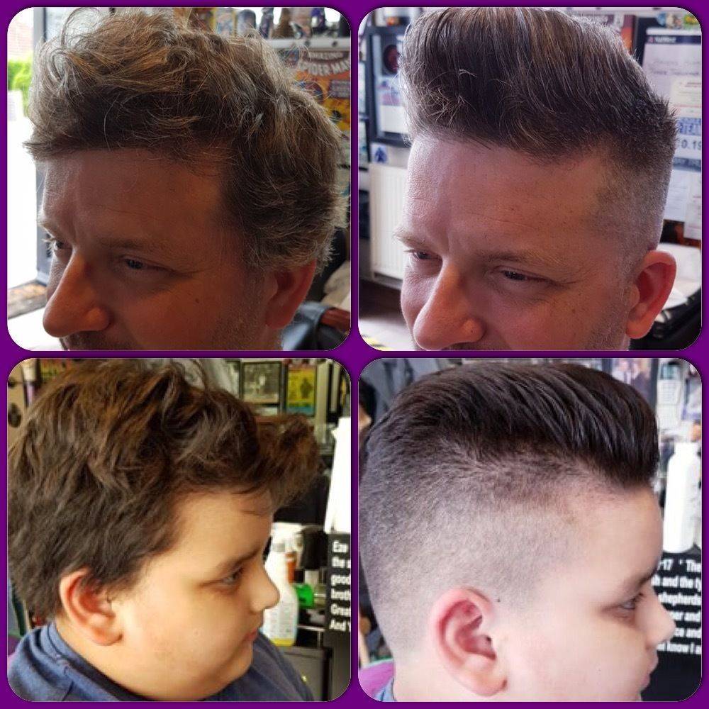 Thundersley Quiff restyle...Father and Son.